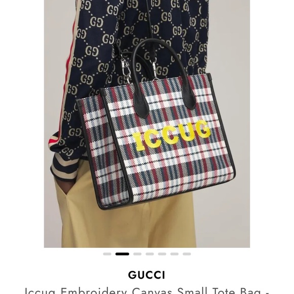 Gucci Embroidery Canvas Bag - Picture 5 of 12